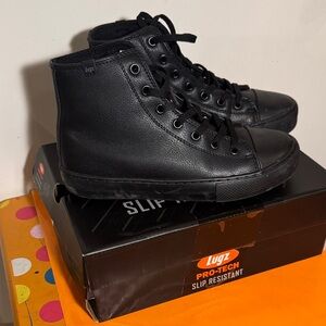 Lugz Black Leather High-Tops